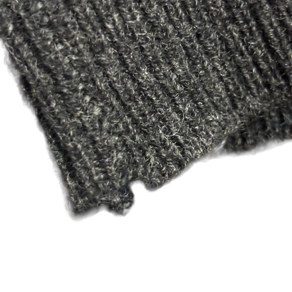 Vintage Benetton Sweater Vest Mens L Gray Lambswool Italy Grandma Heritage Ivy - Picture 7 of 11